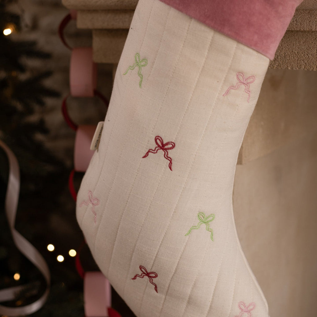 Christmas Stocking - Bows