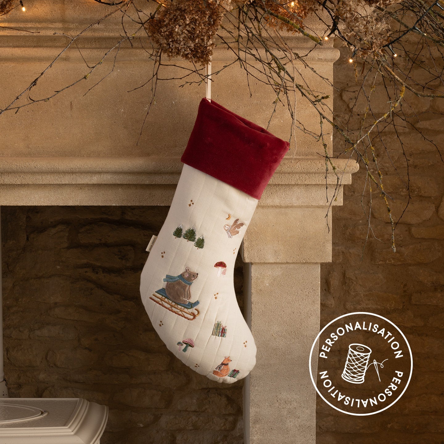 Buy Christmas Stocking - Bear Cub | Christmas for kids by Learning Bugs UK