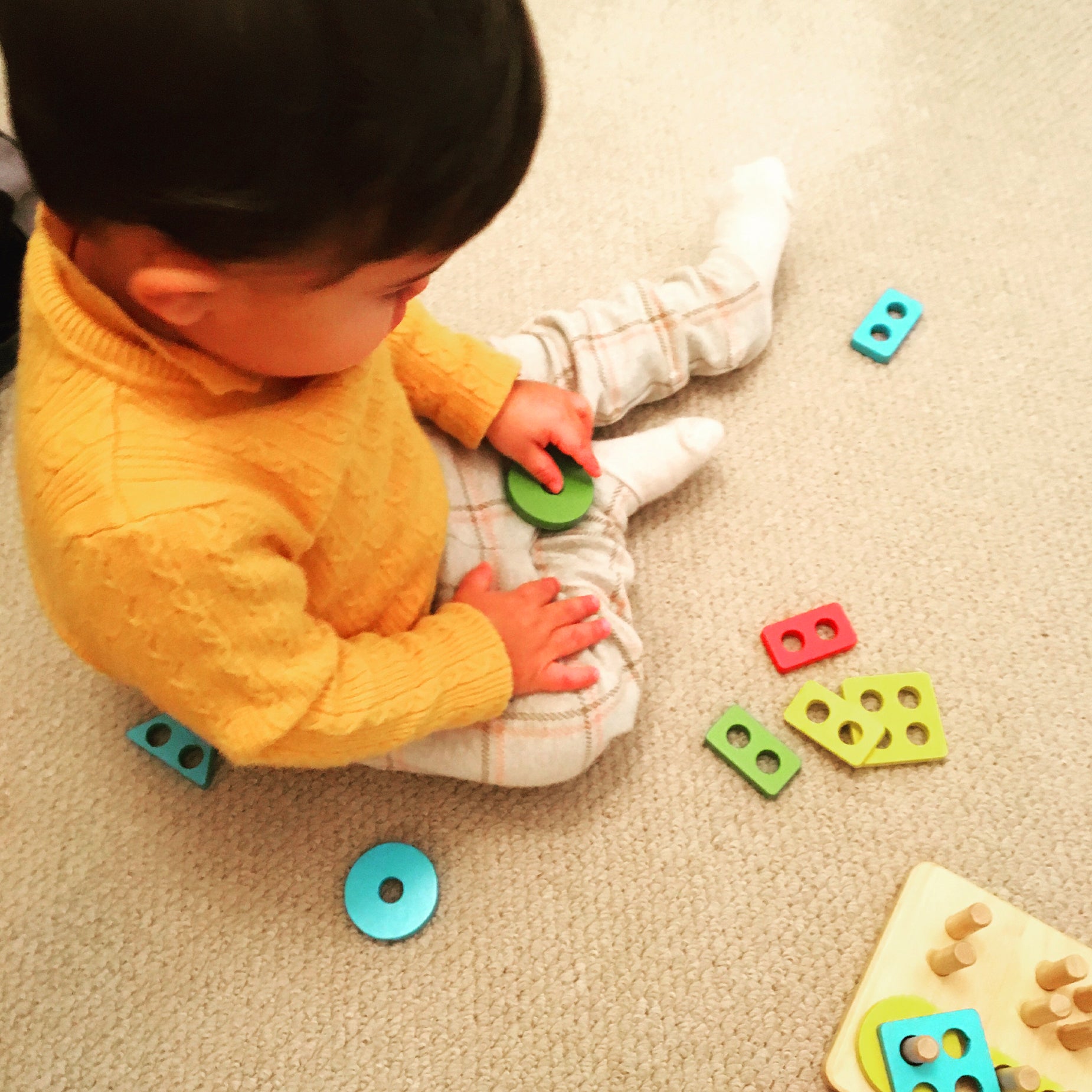 Bee Smart Wooden Stack & Learn Geometric Shape Puzzle by Bee Smart - Learning Bugs UK