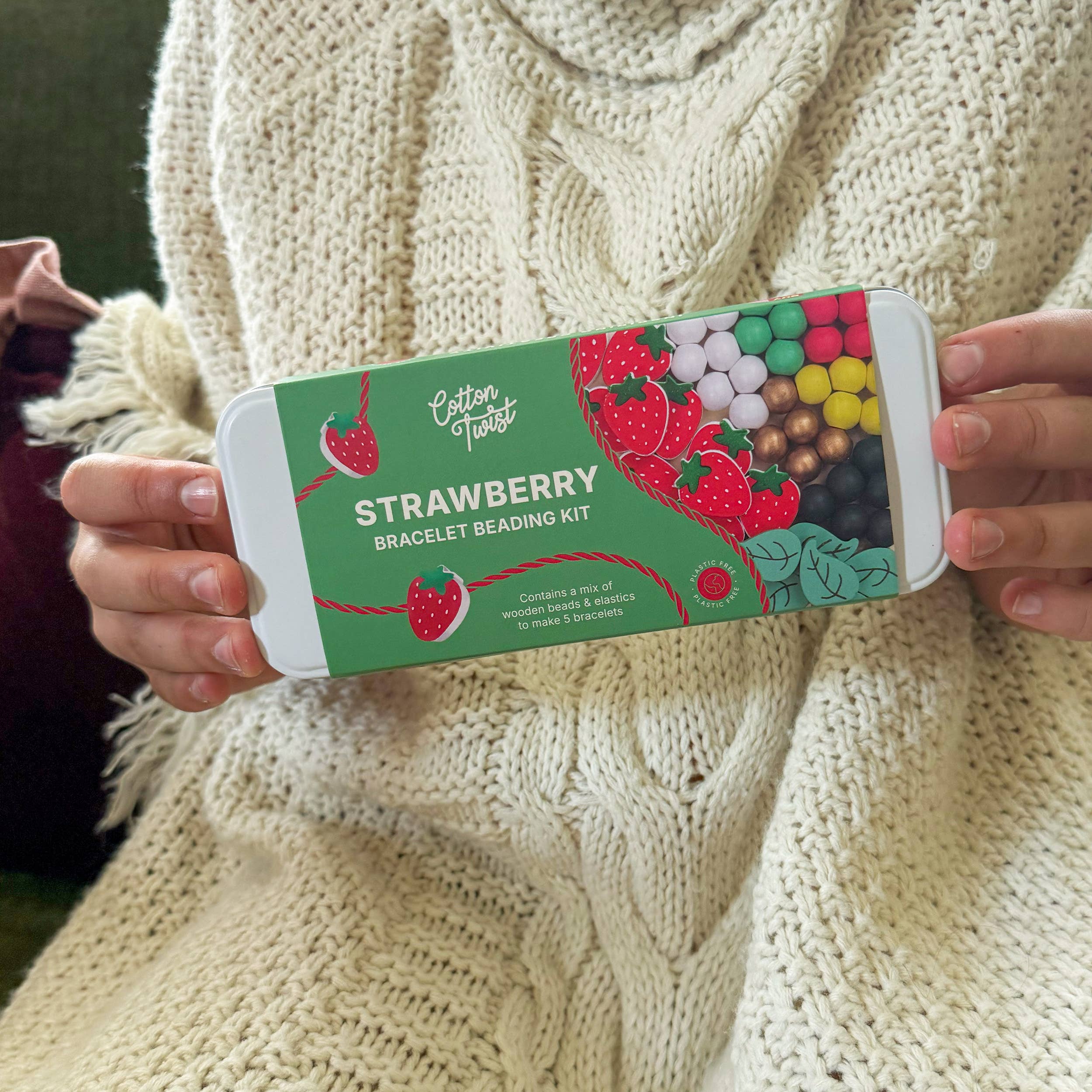 Buy Strawberry Bracelet Bead Kit | Art and Craft Box for kids by Learning Bugs UK