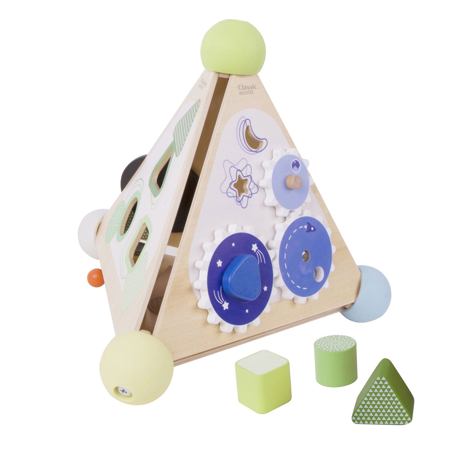 Classic World Pyramid Activity Box by Classic World Toys - Learning Bugs UK