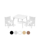 Ette Tete TULLA table and 2 chairs set in White
