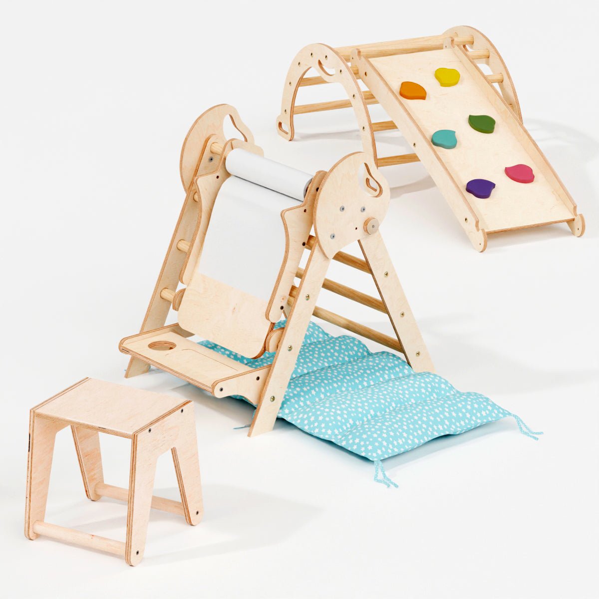 Goodevas 5 in 1 Montessori Climbing Frame – 5in1 Playsets for children, available at Learning Bugs UK