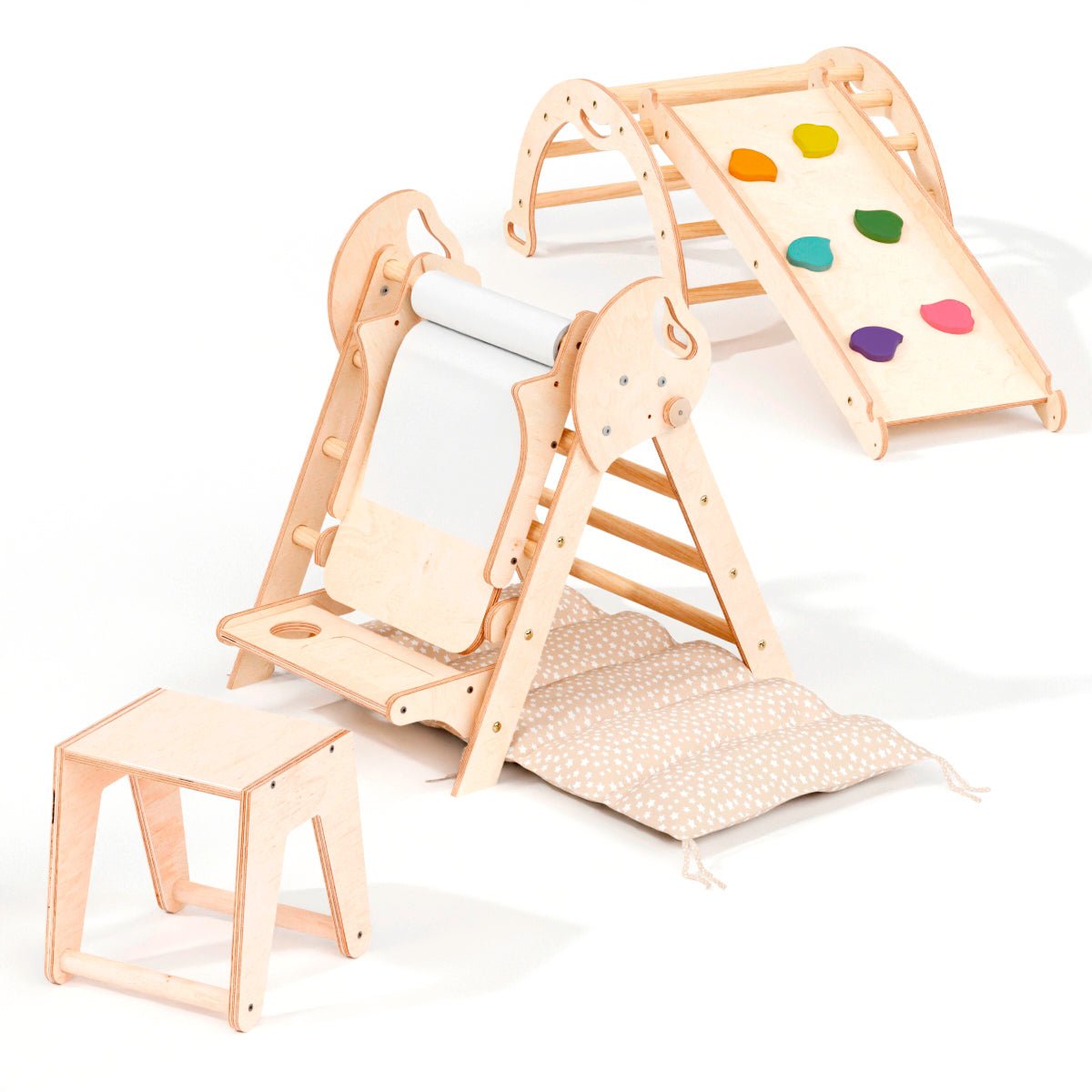 Goodevas 5 in 1 Montessori Climbing Frame – 5in1 Playsets for children, available at Learning Bugs UK