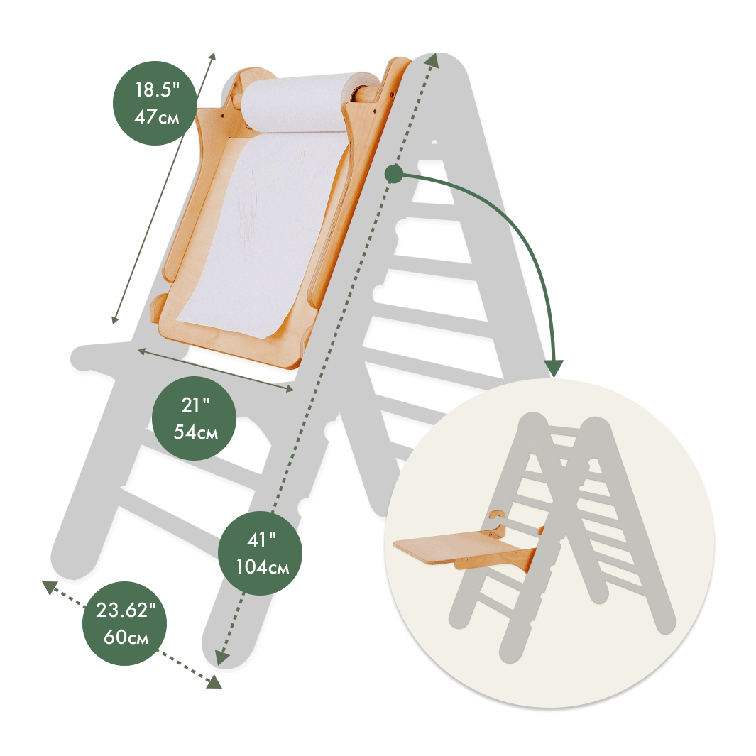 Goodevas Art Board Attachment for Triangle Ladder – Accessories for children, available at Learning Bugs UK