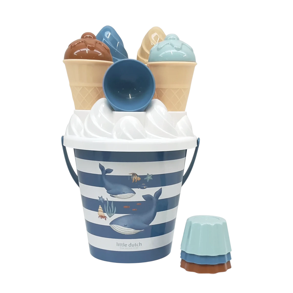 Little Dutch Ice Cream Buckets - Pink / Blue – Sand & Water Toys for children, available at Learning Bugs UK