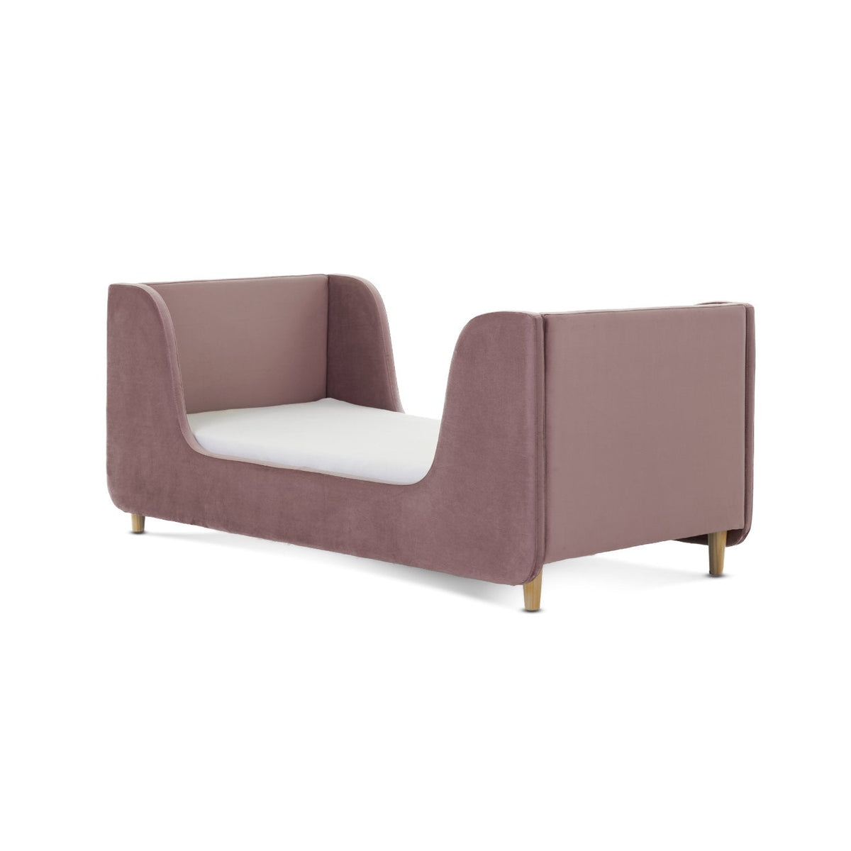 Obaby Lumi Velvet Toddler Bed - Dusty Pink