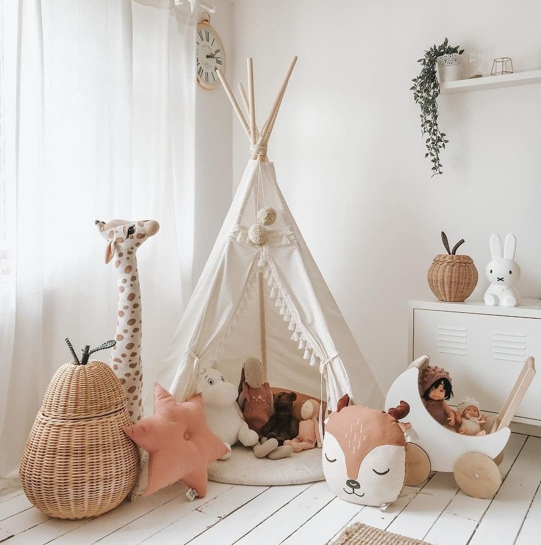 MINICAMP Boho Kids Teepee with Tassels – Teepees for children, available at Learning Bugs UK