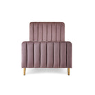 Obaby Gatsby Velvet Toddler Bed - Dusty Pink