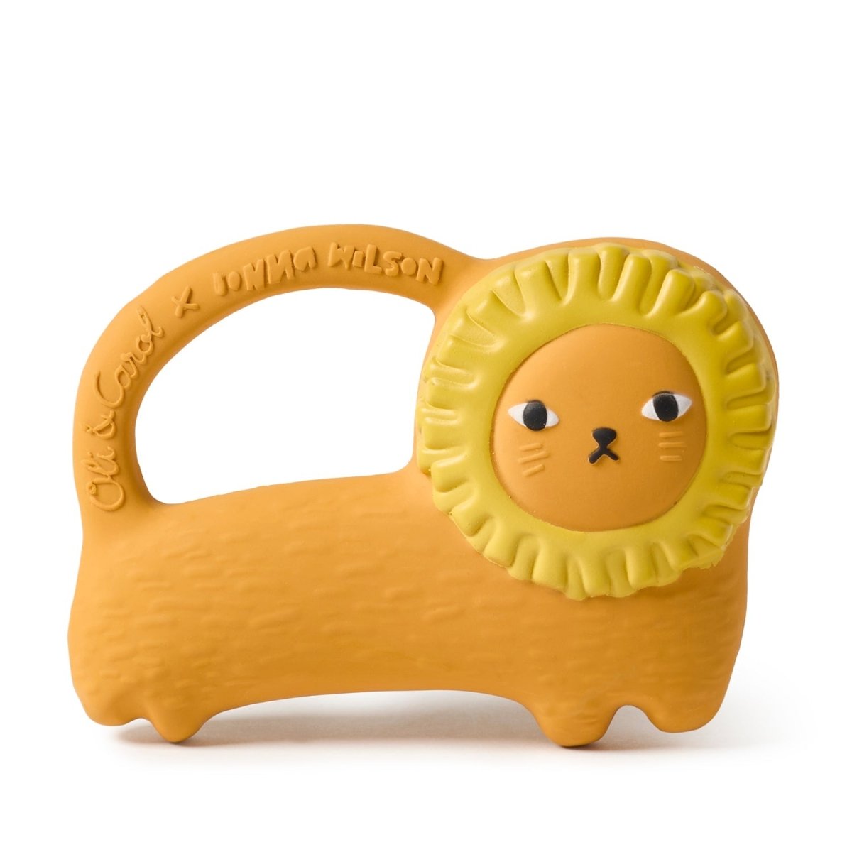 Oli & Carol x Donna Wilson Richie Lion Teether – Baby Teethers for children, available at Learning Bugs UK