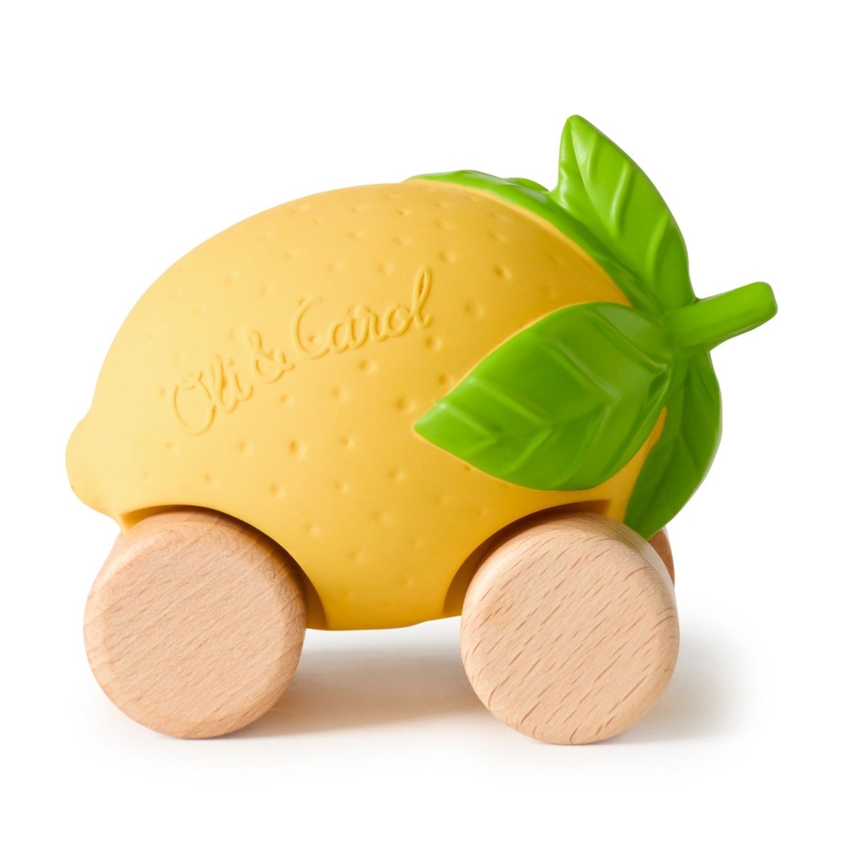 Oli & Carol Lou the Lemon Car – Baby Sensory Toys for children, available at Learning Bugs UK