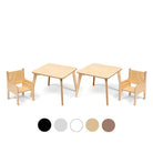 Ette Tete TULLA 2 tables and 2 chairs set in Wooden