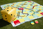 Garden Snakes and Ladders 2m x 2m - Inflatable Dice & Oversized Counters by Traditional Garden Games - Learning Bugs UK