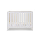 Obaby Nika Mini Cot Bed - White Wash