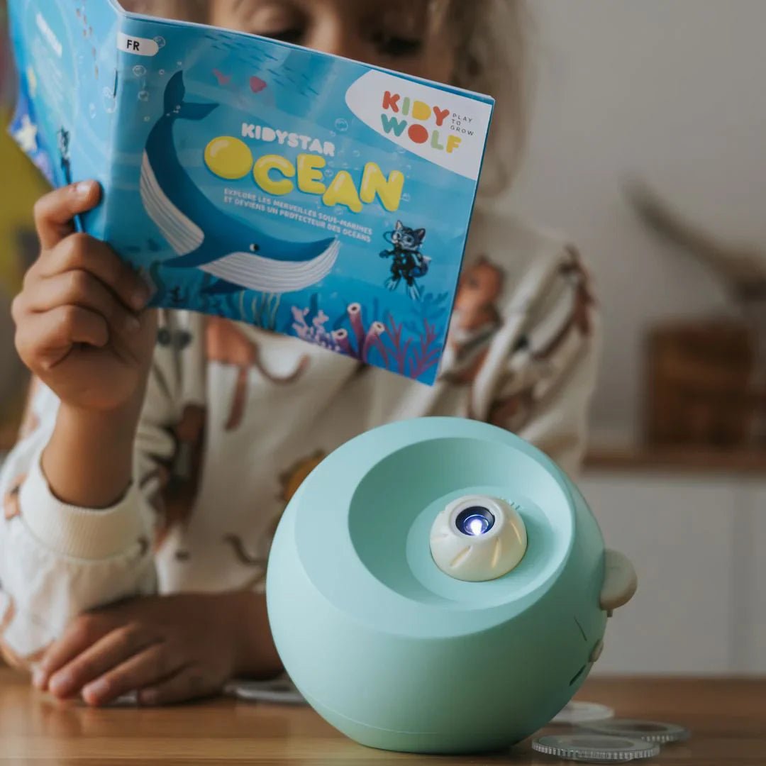 KIDYSTAR Planetarium Projector Green – Creativity & Learning for children, available at Learning Bugs UK