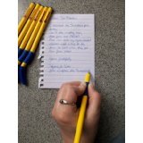 Left-Handed Writing Pens for Kids - 10 Pack (5 Blue, 5 Black)