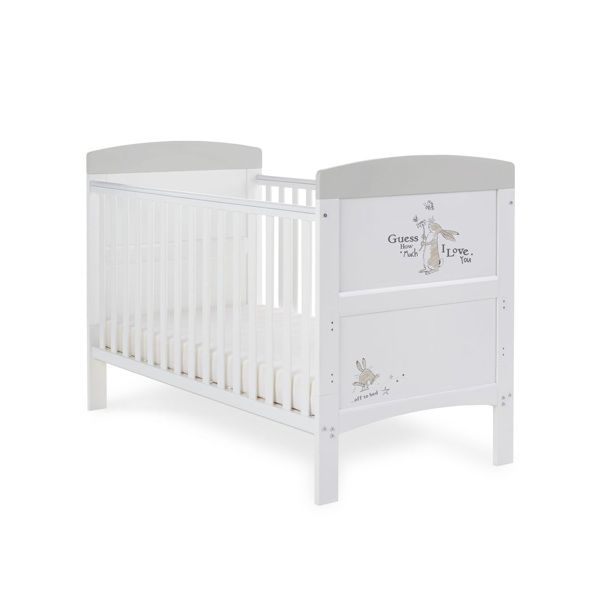 Obaby Grace Inspire Cot Bed - Guess How Much I Love You - Scribble