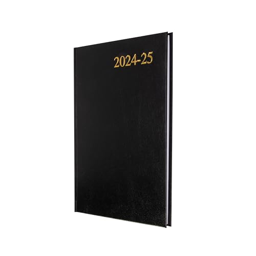 A5 Academic Year 2024-25 Week to View Diary - Black