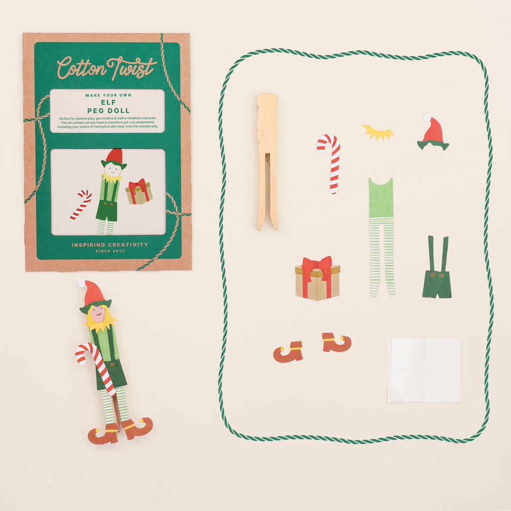 Make Your Own Elf Peg Doll