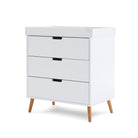 Obaby Maya Mini 3 Piece Room Set - White With Natural