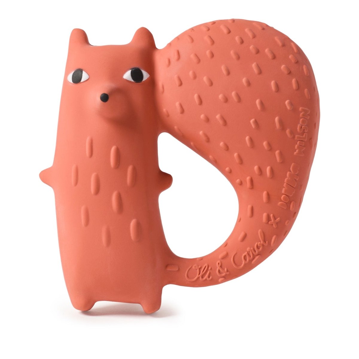 Oli & Carol x Donna Wilson Cyril Squirrel Fox Teether – Baby Teethers for children, available at Learning Bugs UK