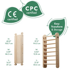 Goodevas 6 in 1 Swedish Wall Climbing Set – Swedish wall for children, available at Learning Bugs UK