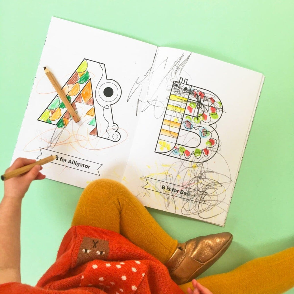 Alphabet Animal Colouring Book by The Jam Tart - Learning Bugs UK