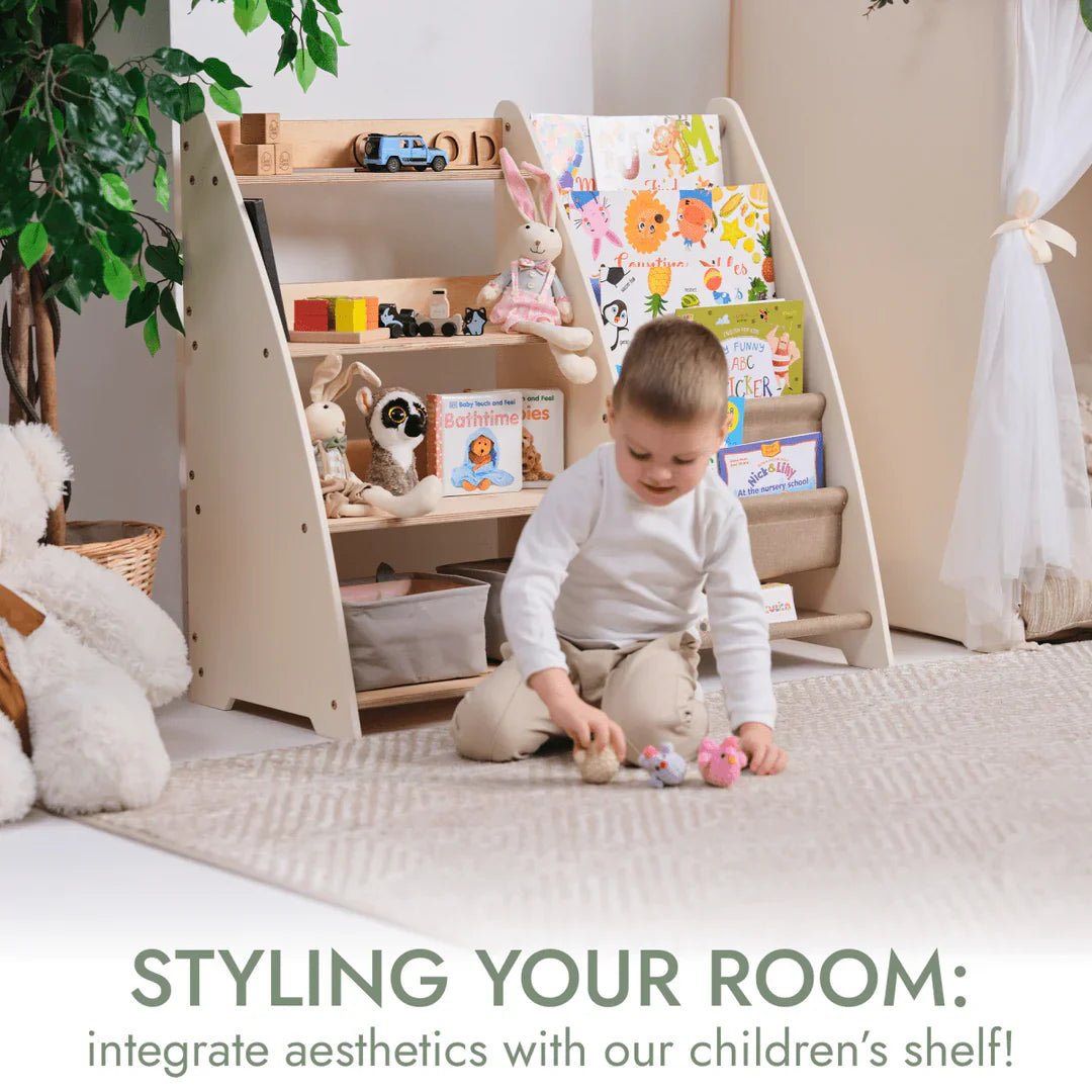 Goodevas 2 in 1 Montessori Bookshelf & Toy Storage – Bookshelf for children, available at Learning Bugs UK