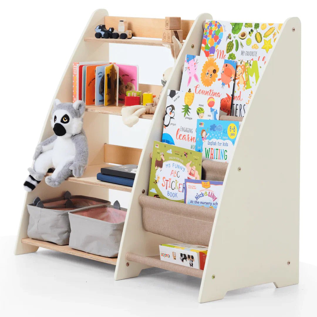 Goodevas 2 in 1 Montessori Bookshelf & Toy Storage – Bookshelf for children, available at Learning Bugs UK
