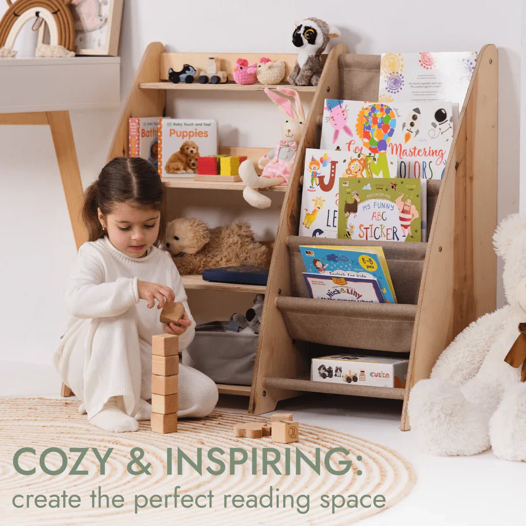 Goodevas 2 in 1 Montessori Bookshelf & Toy Storage – Bookshelf for children, available at Learning Bugs UK