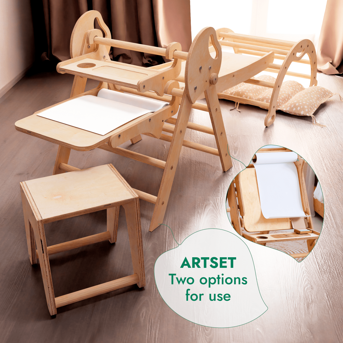 Goodevas 5 in 1 Montessori Climbing Frame – 5in1 Playsets for children, available at Learning Bugs UK