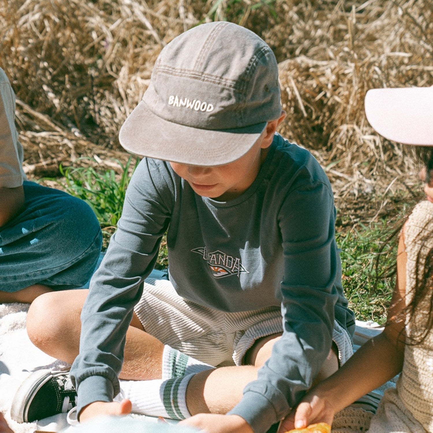 Buy Banwood Washed 5 Panel Cap - Brown | Caps for kids by Learning Bugs UK