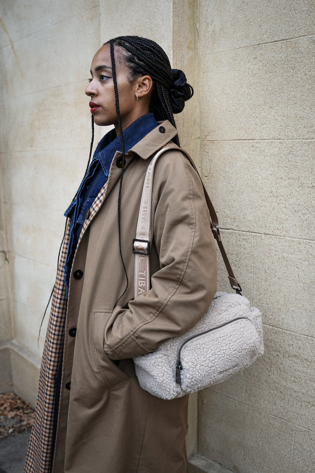 Inka Buggy Organiser Beige Borg Fleece