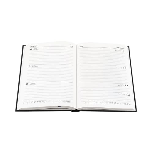 A5 Academic Year 2024-25 Week to View Diary - Black