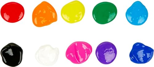 Washable Paints - 10 Assorted Colors for Kids