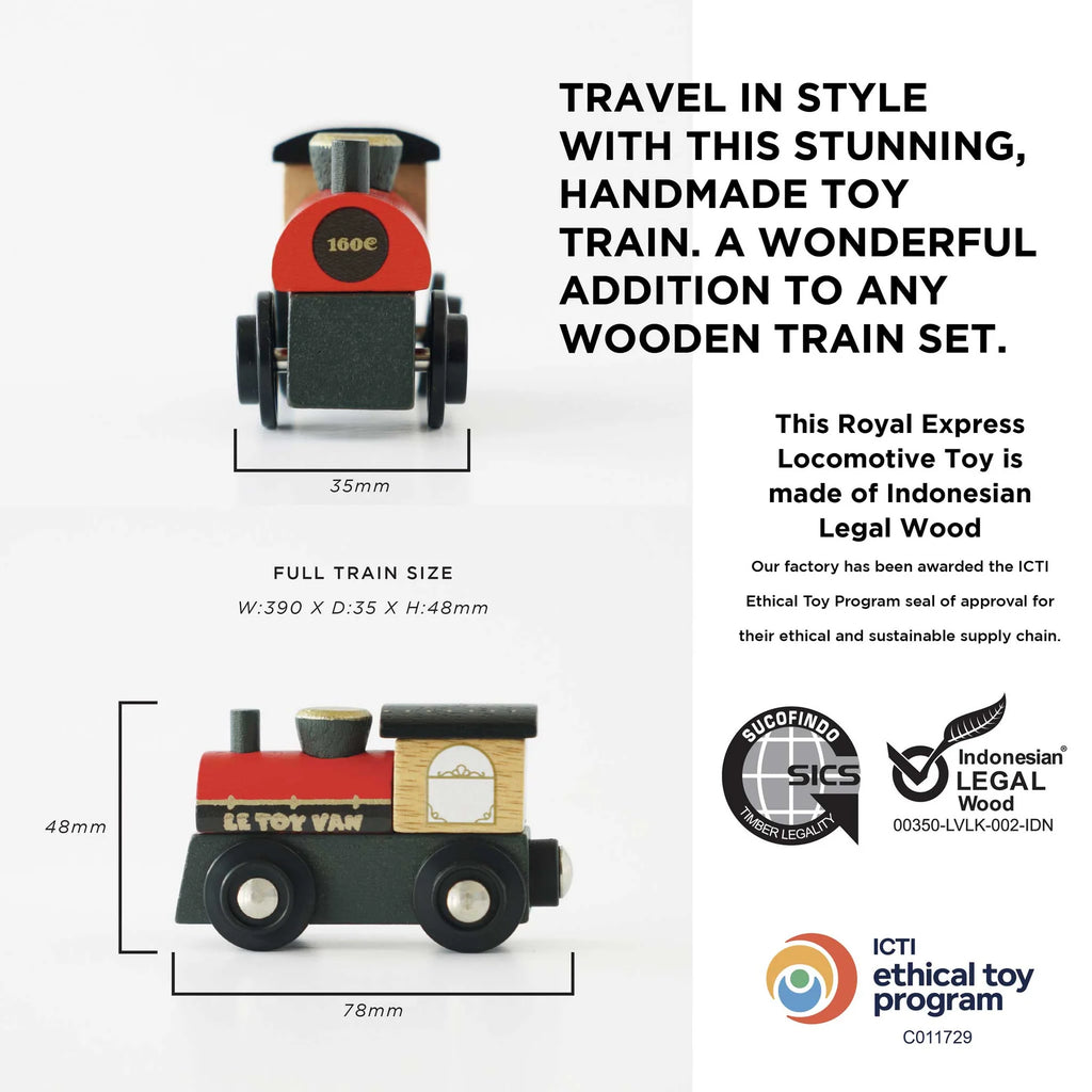 Le Toy Van - Royal Express Train & Carriages by Lauvely - Learning Bugs UK