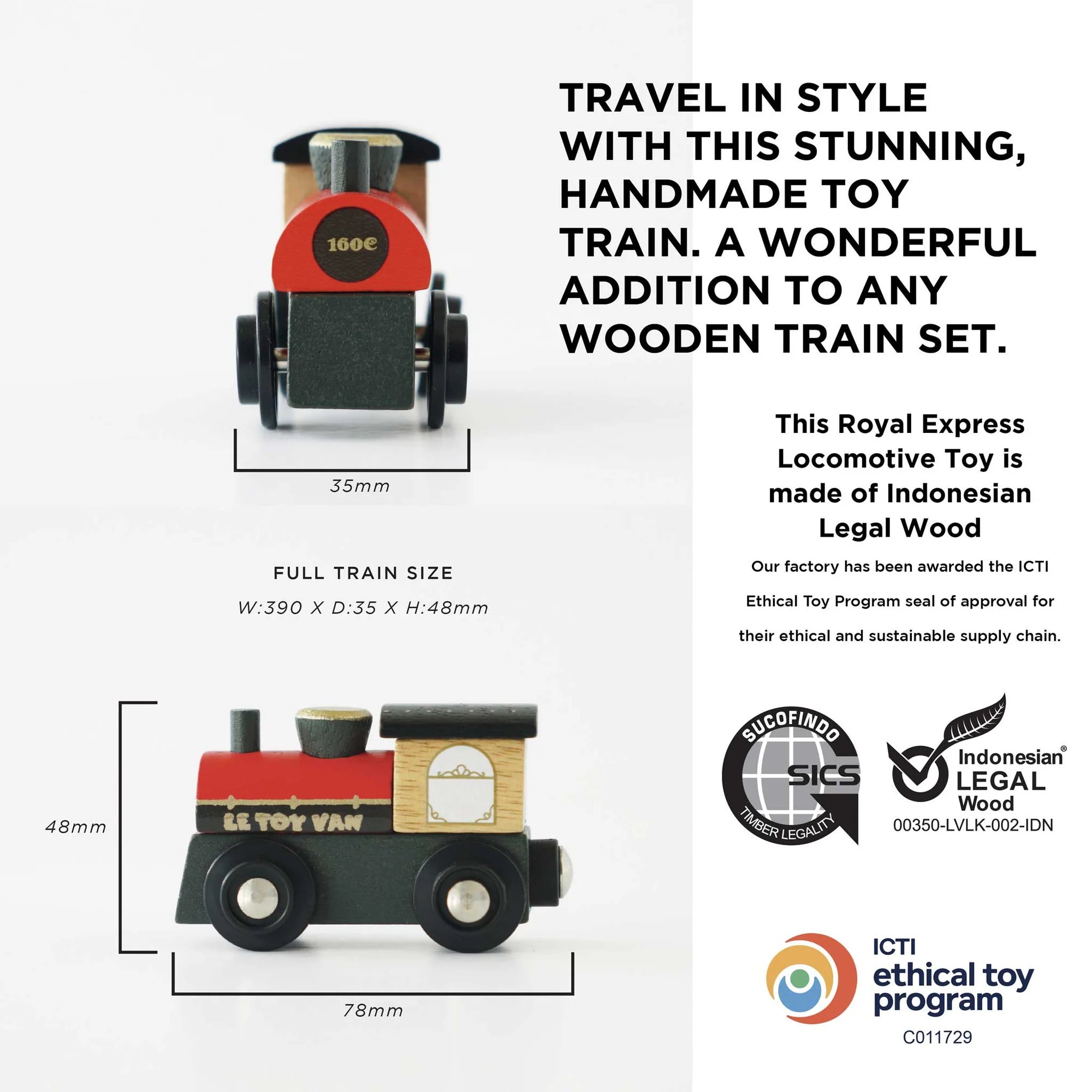Le Toy Van - Royal Express Train & Carriages by Lauvely - Learning Bugs UK