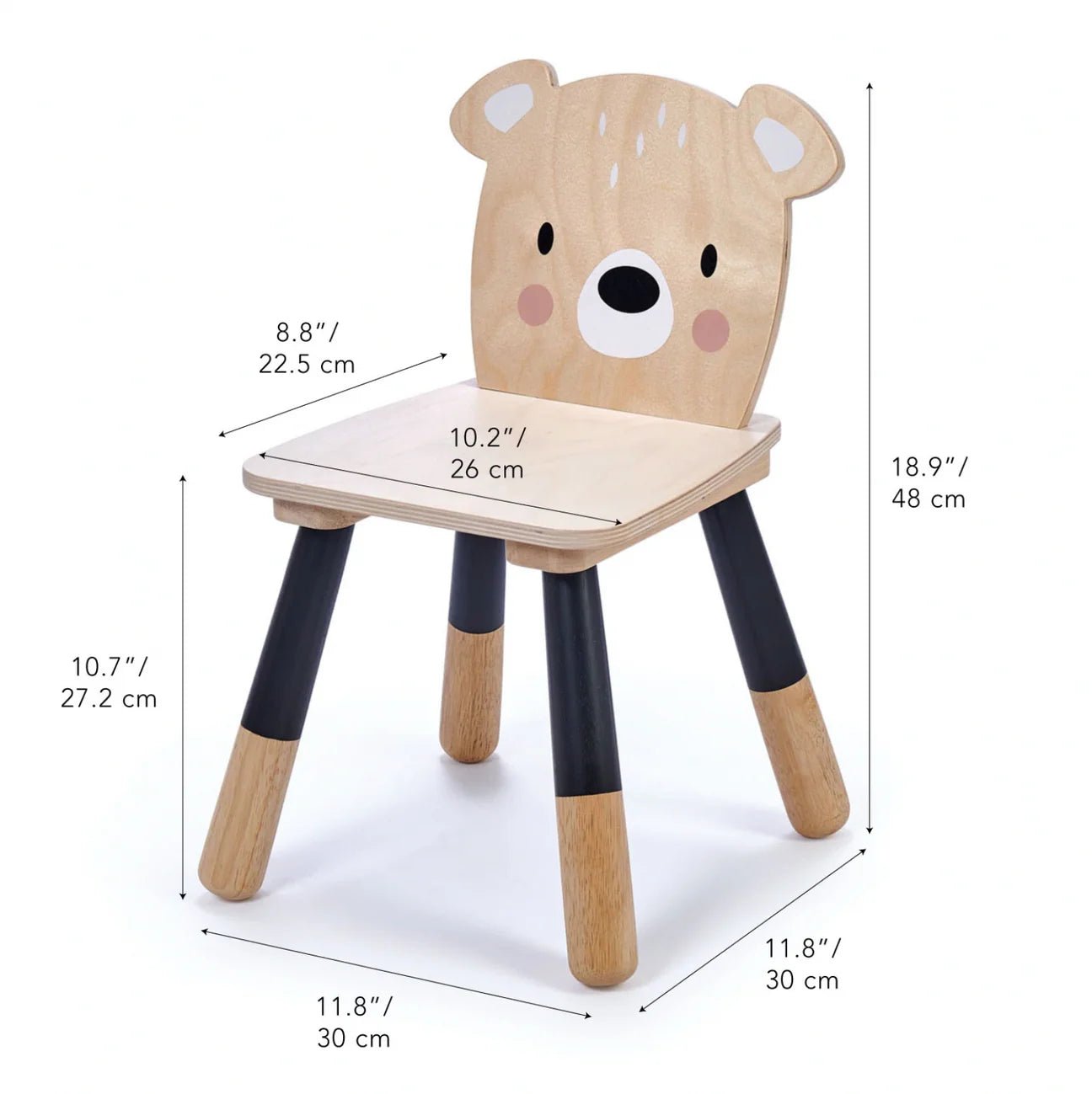 Forest Bear Chair - Wooden Toddler Seat by Tenderleaf Toys - Learning Bugs UK