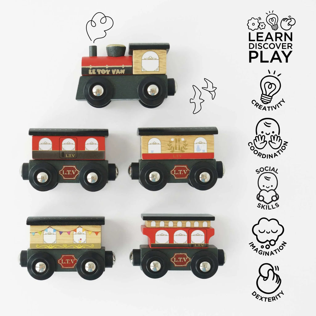 Le Toy Van - Royal Express Train & Carriages by Lauvely - Learning Bugs UK