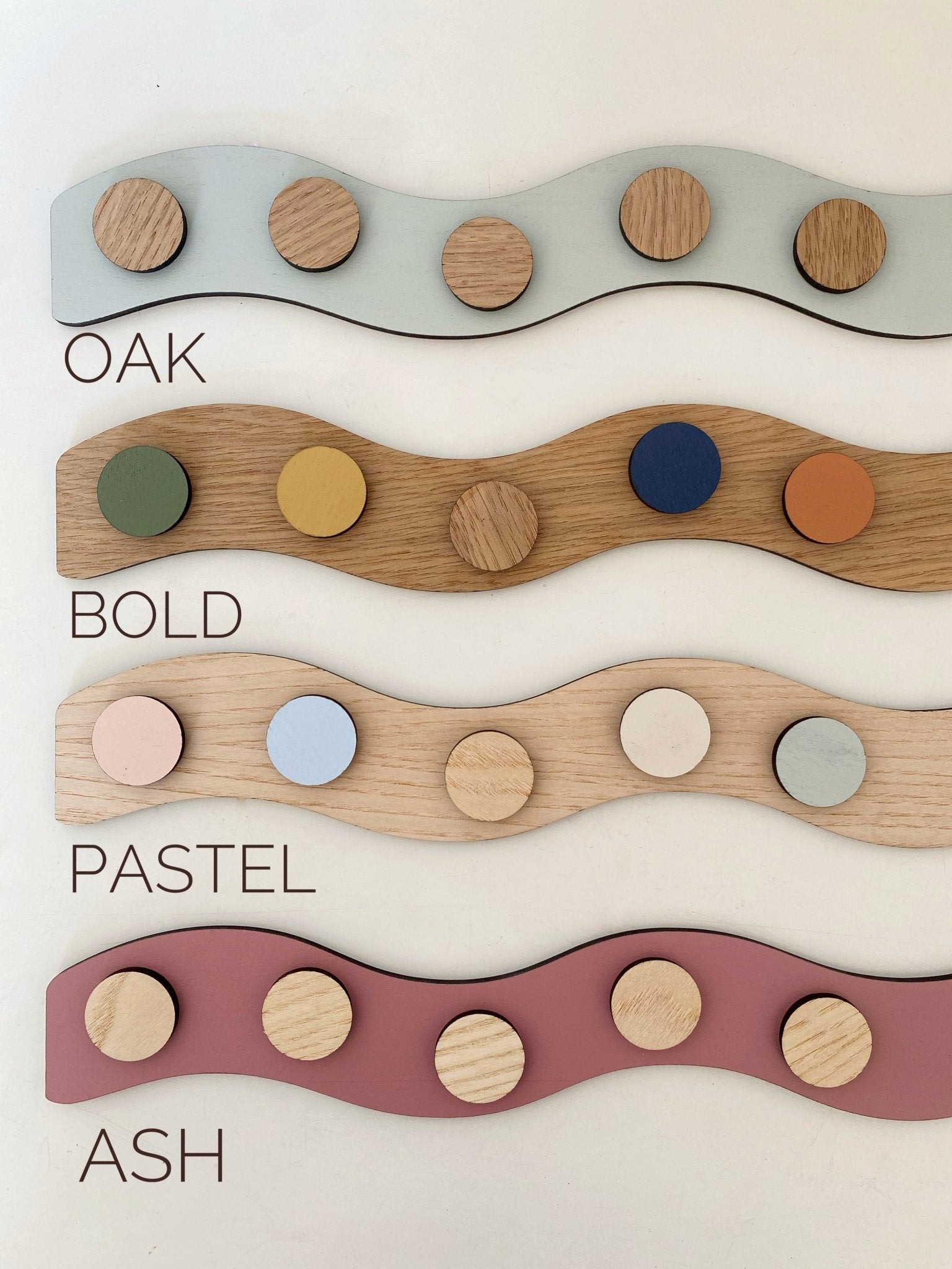 Buy The Art Display Bar - Wavy - Colourpop | Wall Hangings / Display for kids by Learning Bugs UK