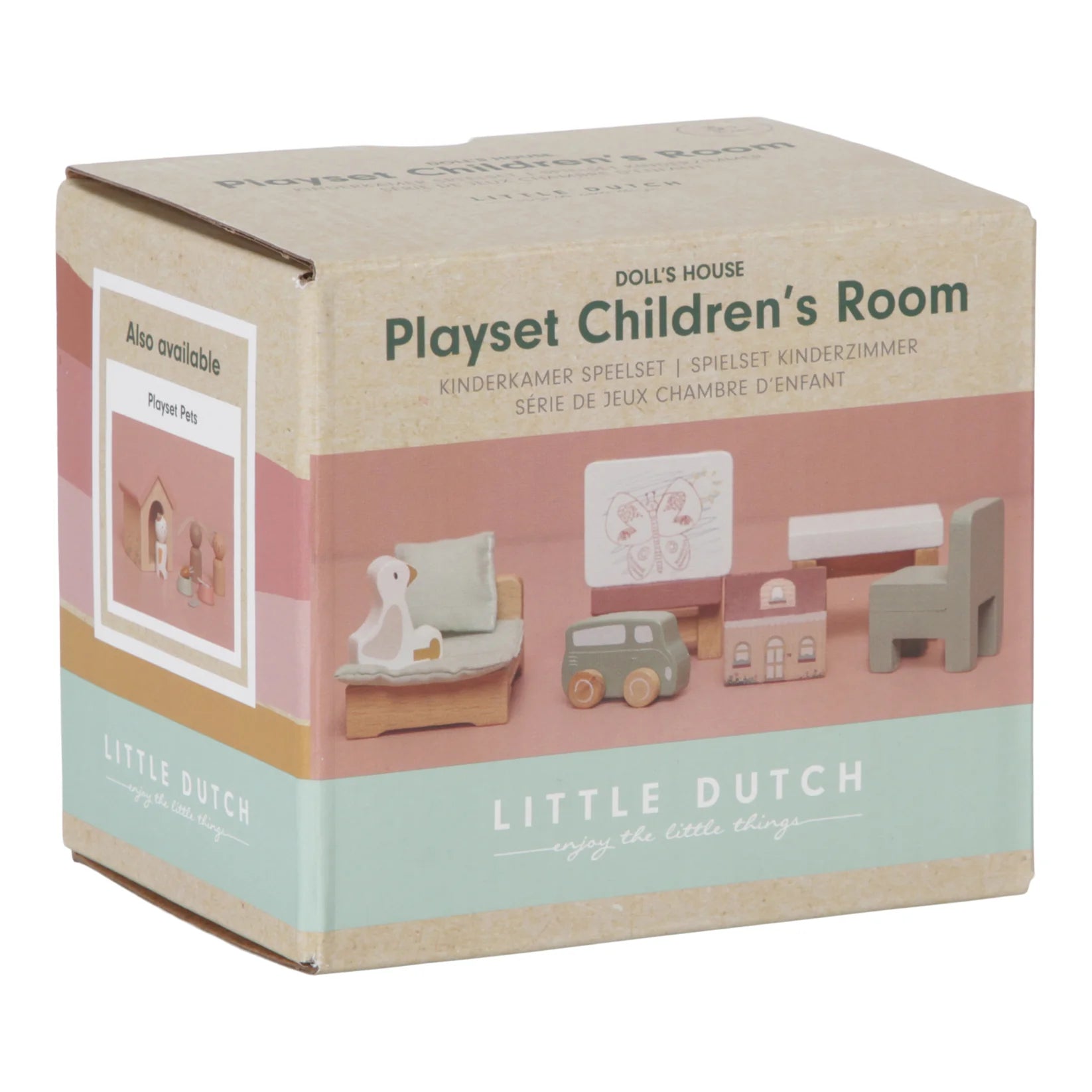 Little Dutch Dolls House Children's Room Expansion Set by Little Dutch - Learning Bugs UK