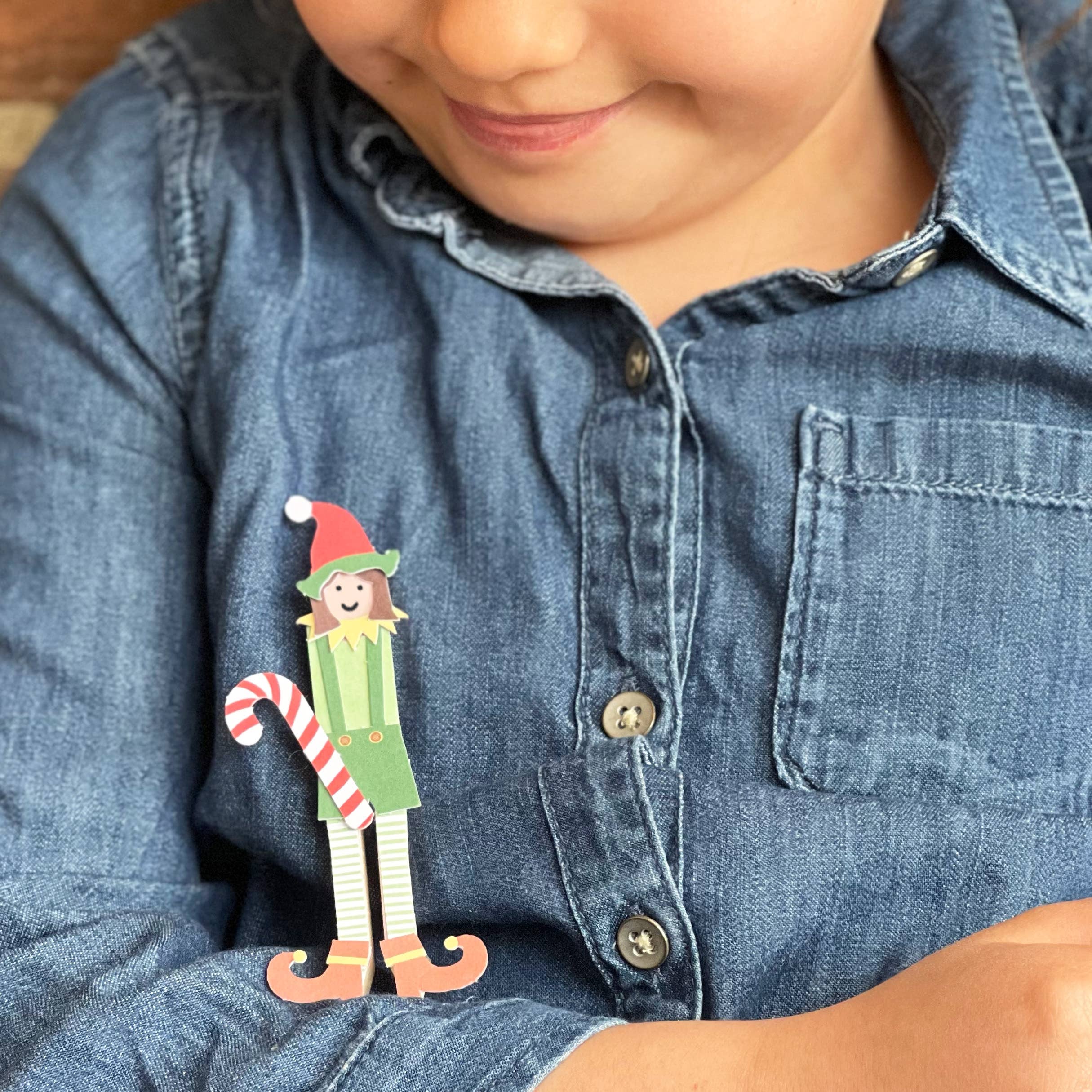 Buy Make Your Own Elf Peg Doll | Art and Craft Box for kids by Learning Bugs UK