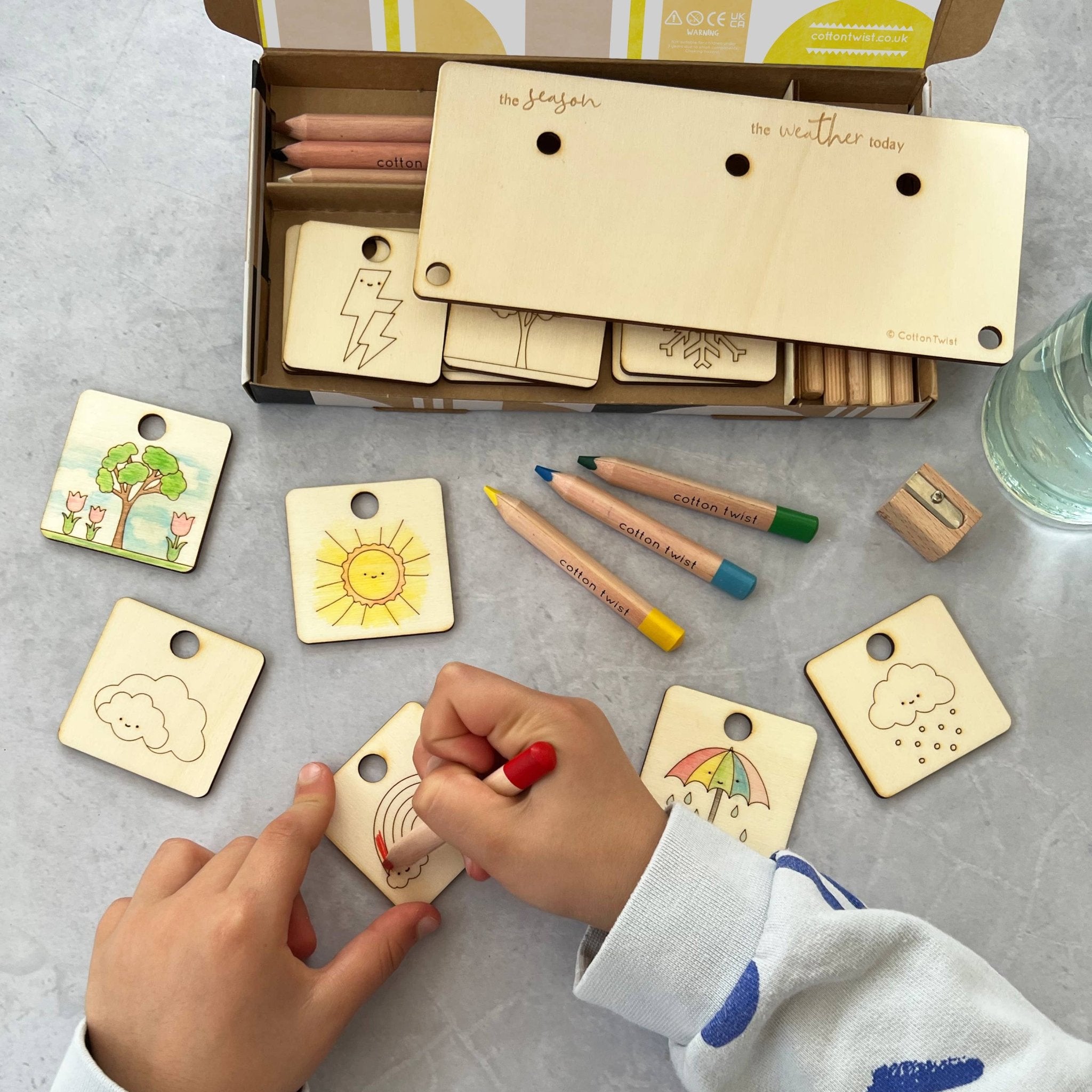 Buy Make Your Own Weather Chart | Art and Craft Box for kids by Learning Bugs UK