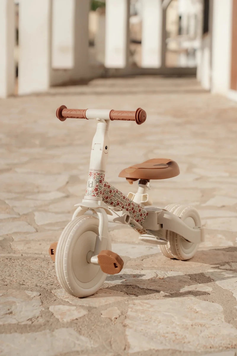 Little Dutch 4 in 1 Trike with Push Bar - Off White – Trikes for children, available at Learning Bugs UK