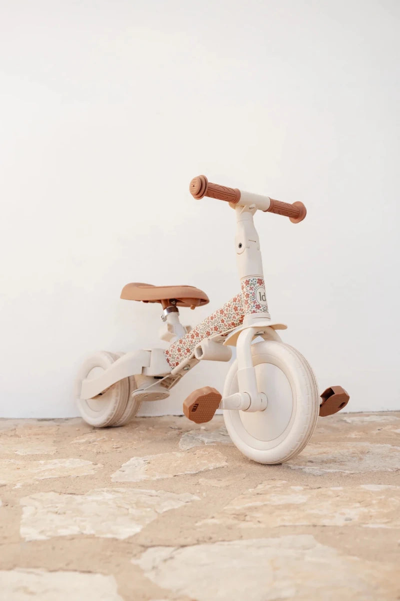 Little Dutch 4 in 1 Trike with Push Bar - Off White – Trikes for children, available at Learning Bugs UK