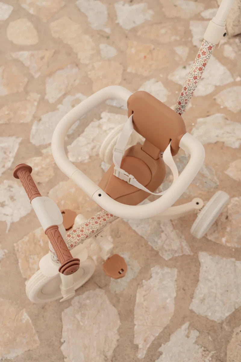 Little Dutch 4 in 1 Trike with Push Bar - Off White – Trikes for children, available at Learning Bugs UK