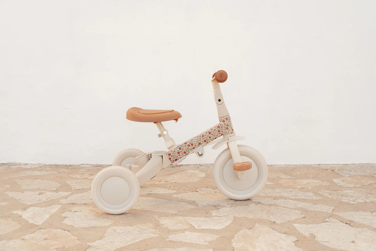 Little Dutch 4 in 1 Trike with Push Bar - Off White – Trikes for children, available at Learning Bugs UK