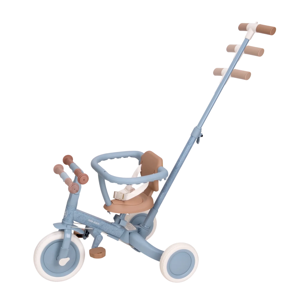 Little Dutch 4 in 1 Trike with Push Bar - Blue – Trikes for children, available at Learning Bugs UK