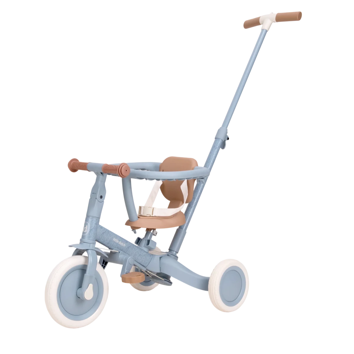 Little Dutch 4 in 1 Trike with Push Bar - Blue – Trikes for children, available at Learning Bugs UK