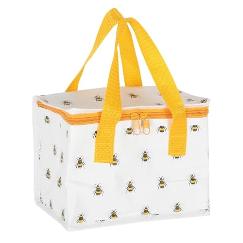 Insulated Bee Print Lunch Bag